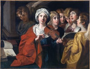 Sainte-Cécile concertant avec les anges, musée des Beaux-Arts (Photo Hélène Bensaad)