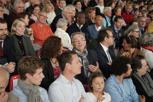 Parmi les personnalités présentes à Chambord ce 22 mai 2015, François Bonneau, président de la région Centre-Val de Loire. 