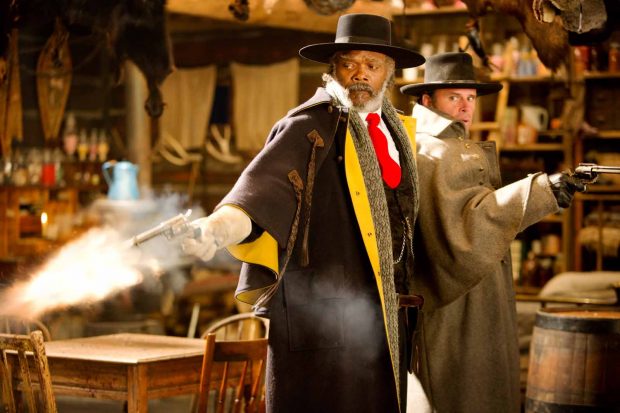 SAMUEL L. JACKSON and WALTON GOGGINS star in THE HATEFUL EIGHT