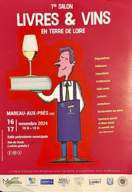 Affiche 1er salon Livres & Vins en Terre de Loire